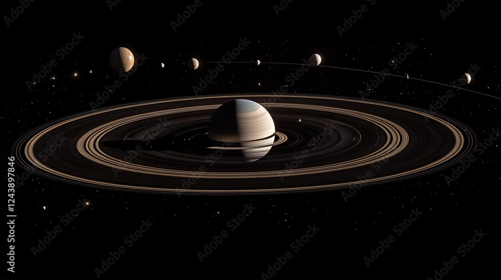 Fototapeta premium solar system view