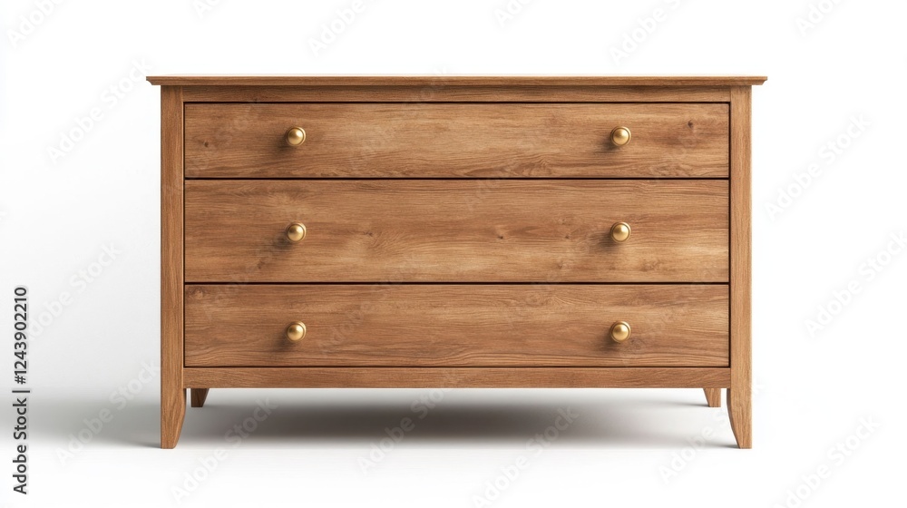 Chestnut Colored Cabinet with Three Large Drawers and Smooth Finish Chestnut Colored Cabinet with Three Large Drawers and Smooth Finish