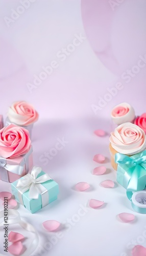 pink rose petals