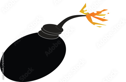 Art & Illustration ,bomb icon vector for web, computer and mobile app