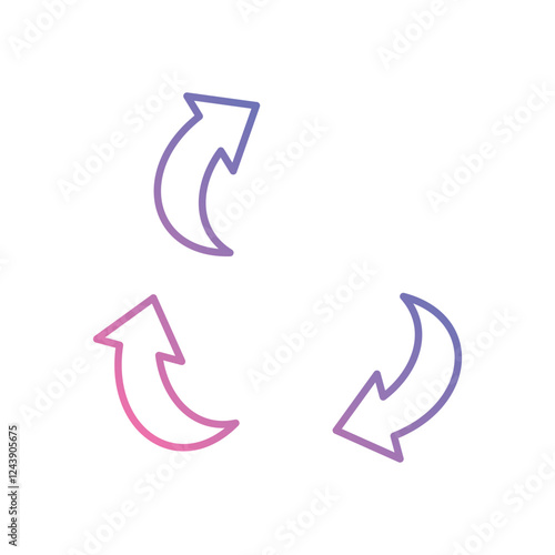 Upcycling icon vector stock illustration
