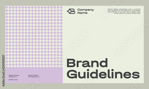 Brand identity guideline template to create visual identity of your company.