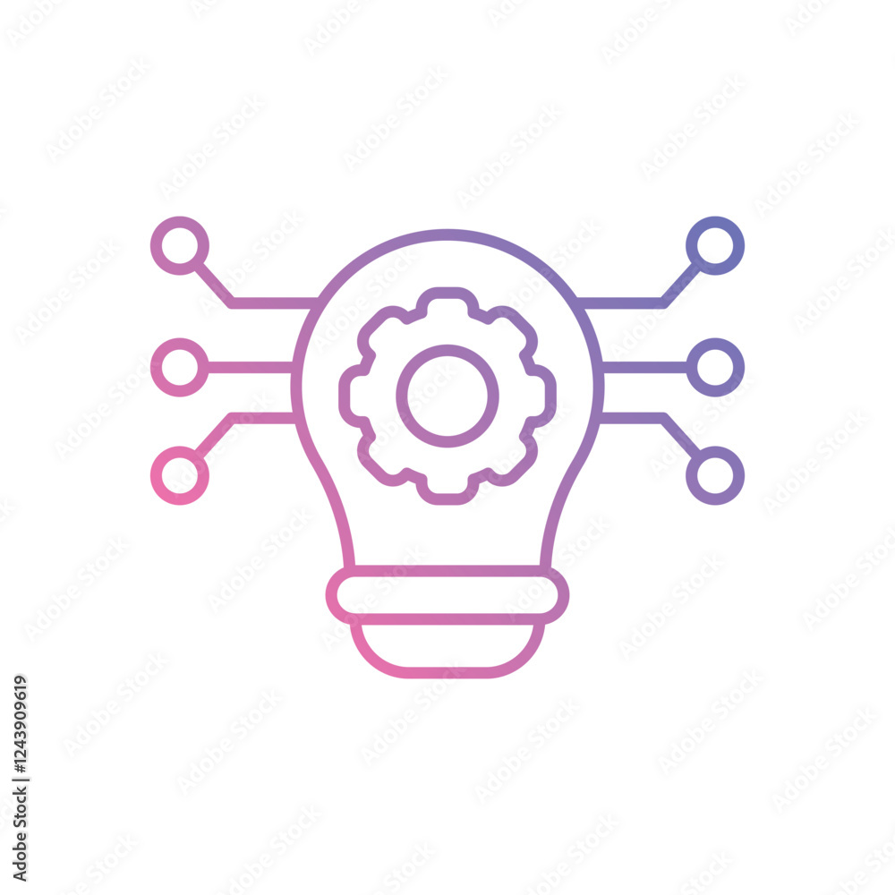 Circular Innovation icon vector stock illustration Circular Innovation icon vector stock illustration