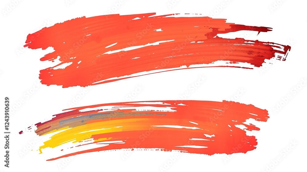 Abstract Brushstroke Flag Art Abstract Brushstroke Flag Art