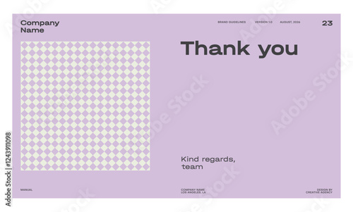 Brand identity guideline template to create visual identity of your company.