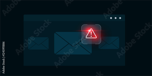 mail spam alert concept