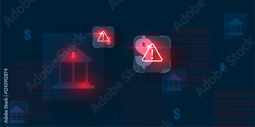 alert scam fraud protection, cyber concept bank  alert concept