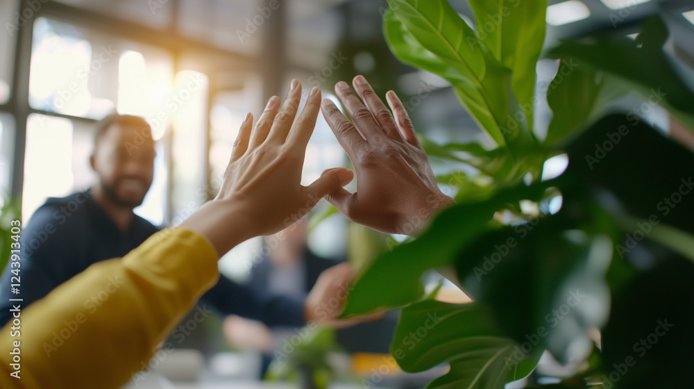 Diverse Professionals Collaborating in a Modern Office Environment Diverse Professionals Collaborating in a Modern Office Environment
