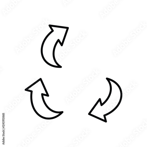 Upcycling icon vector stock illustration