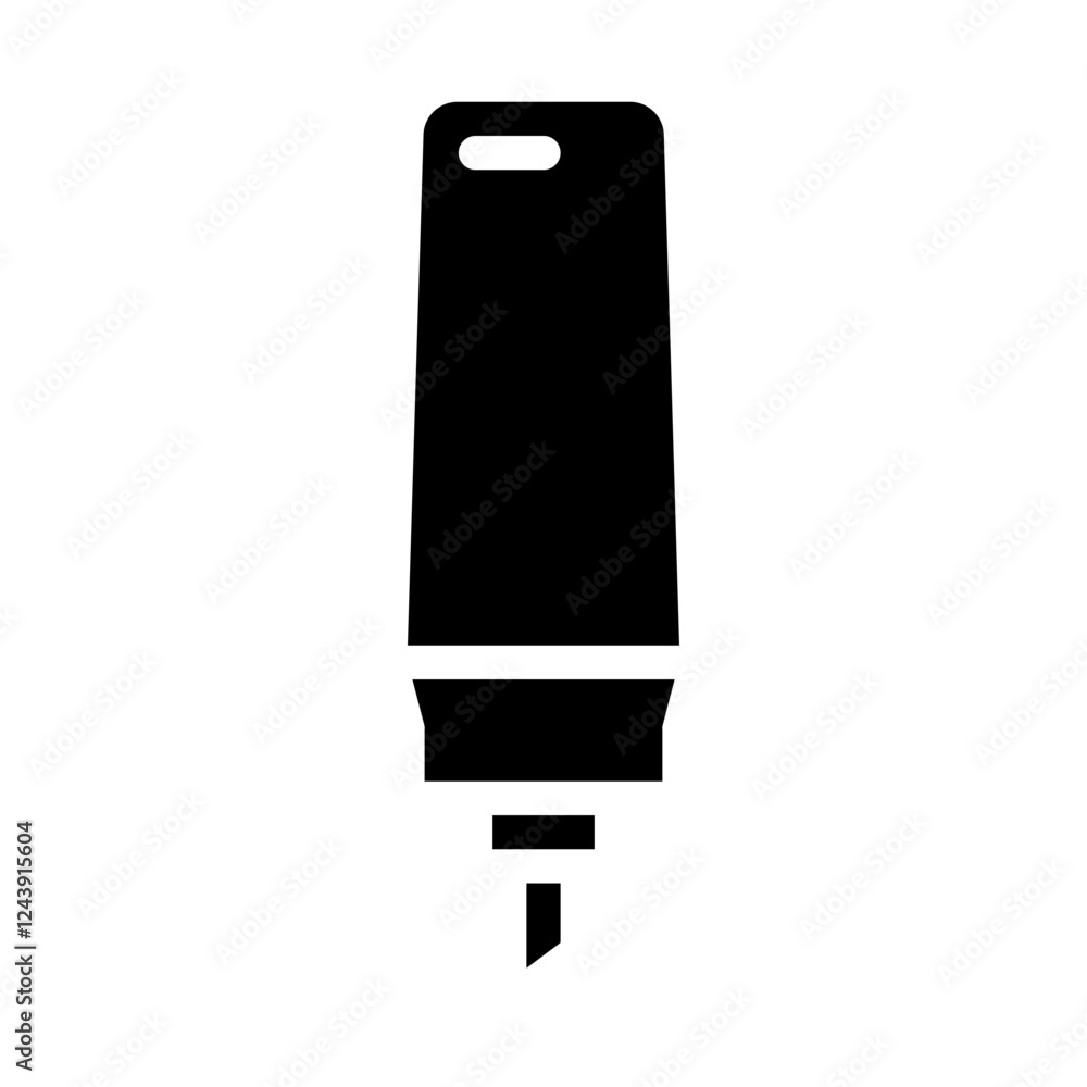 highlighter marker solid icon highlighter marker solid icon