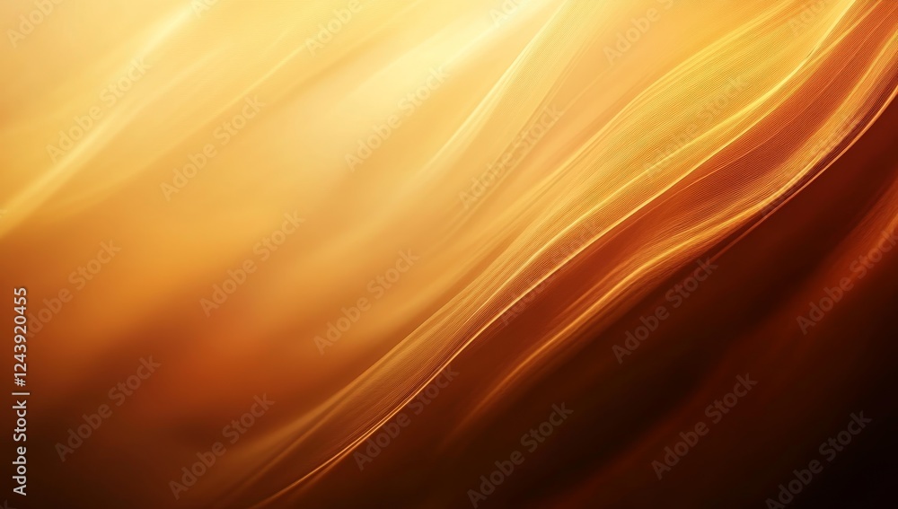 Abstract golden waves, dark background, flowing design, website banner Abstract golden waves, dark background, flowing design, website banner