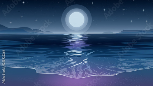 moon over water
