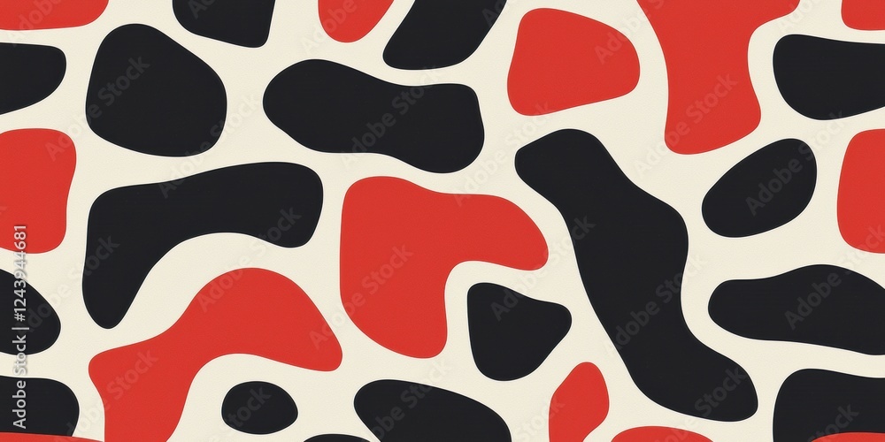 Abstract Colorful Pattern Featuring Smooth Shapes and Fluid Designs, Artistic Vibrant Background