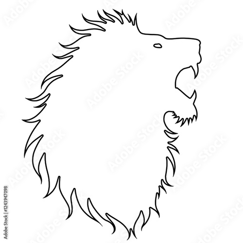 Lion Outline | Lion Illustration | Lion Drawing