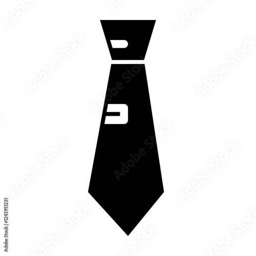 office tie glyph icon