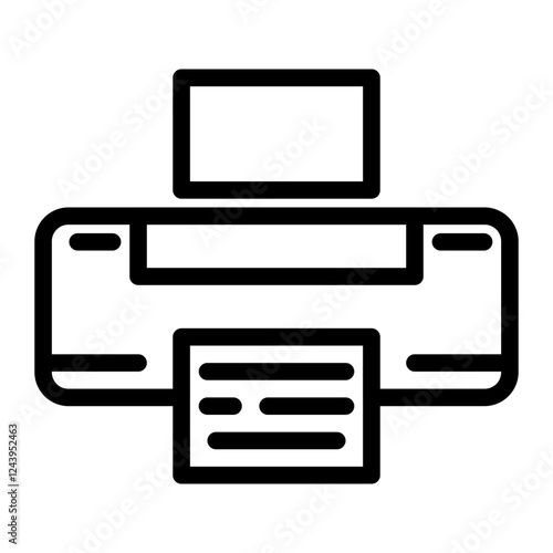 printers line icon