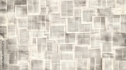 Wallpaper Mural Overlapping newspaper pages, textural background Torontodigital.ca