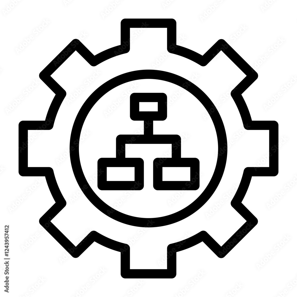 relationship management line icon relationship management line icon