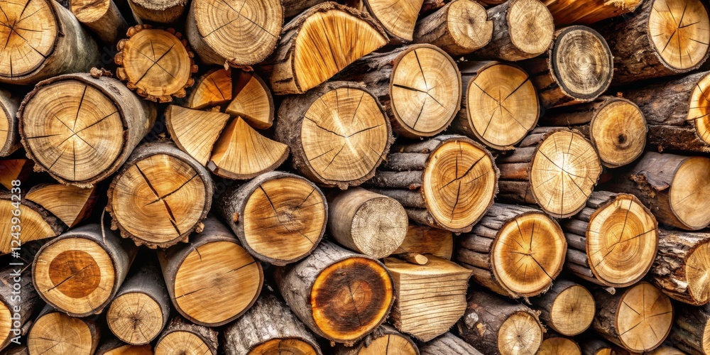 A Stack of Sawn Logs, Showing the Natural Grain and Texture of the Wood A Stack of Sawn Logs, Showing the Natural Grain and Texture of the Wood