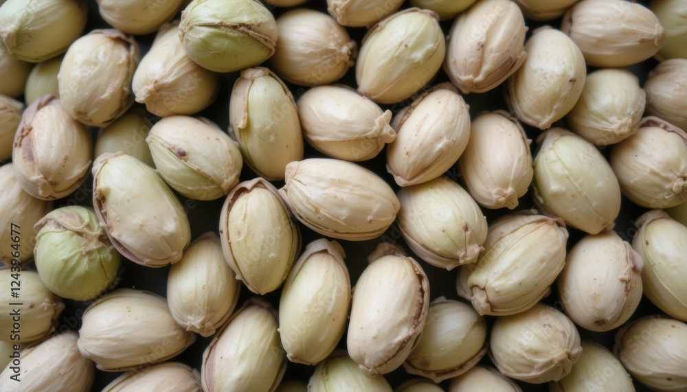 Pistachio Nuts Close Up with Seeds Starting to Peel Pistachio Nuts Close Up with Seeds Starting to Peel