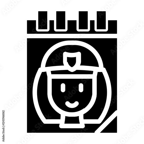 world policewomen day glyph icon