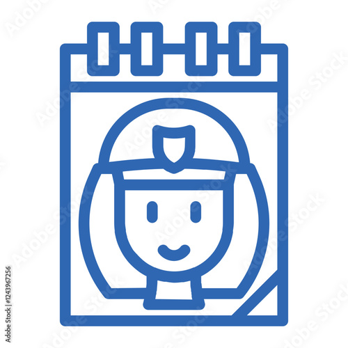 world policewomen day color icon