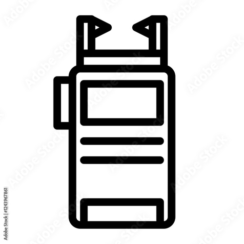 stun gun line icon