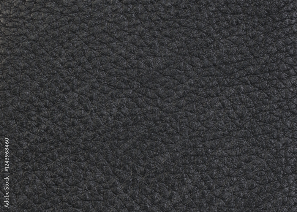 Fototapeta premium Black Textured Leather Surface Background