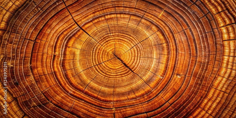 Intricate Rings of a Sawn Tree Trunk, Revealing Age and Growth Patterns Intricate Rings of a Sawn Tree Trunk, Revealing Age and Growth Patterns