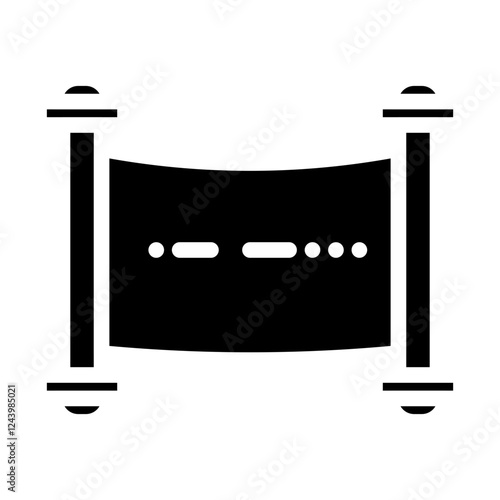 Photography Morse code solid icon