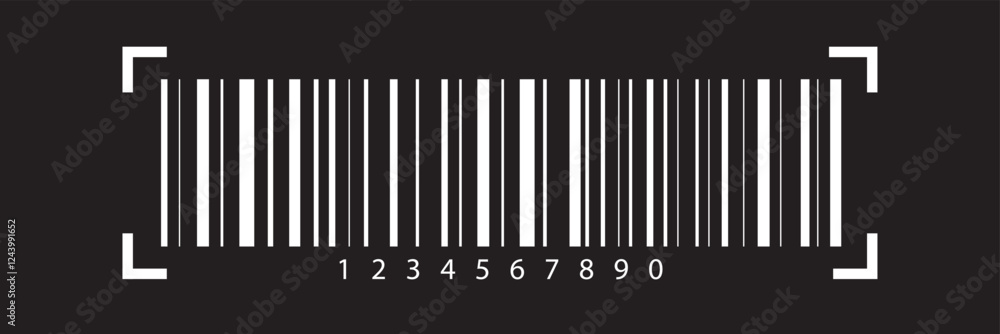 barcode icon Vector. Barcode scratched, line bar stickers icon, clipping path isolated on white. long horizontal barcode vector.
barcode icon Vector. Barcode scratched, line bar stickers icon, clipping path isolated on white. long horizontal barcode vector.