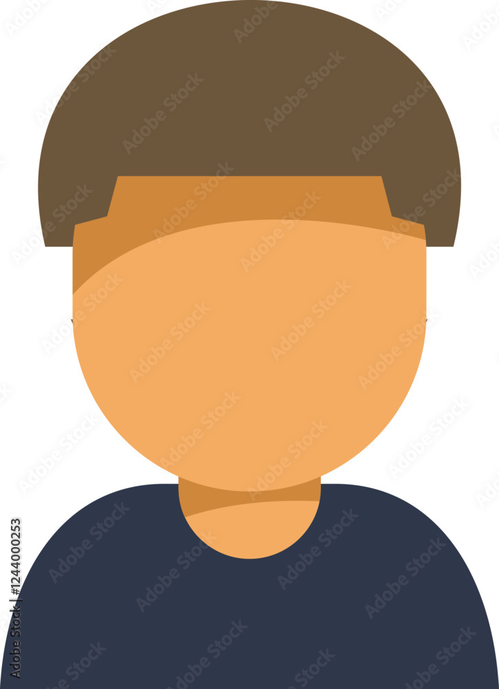 Cartoon male avatar wearing casual clothes, suitable for profile pictures or user icons Cartoon male avatar wearing casual clothes, suitable for profile pictures or user icons