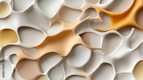 Wallpaper Mural Abstract Textured Background with Organic Shapes and Soft Colors Torontodigital.ca