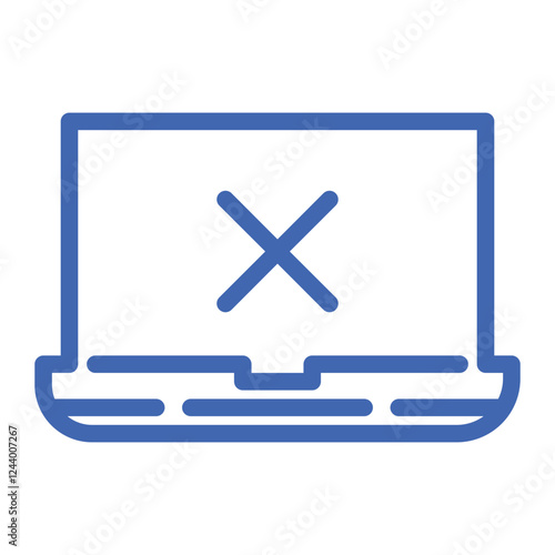 bad laptop color icon