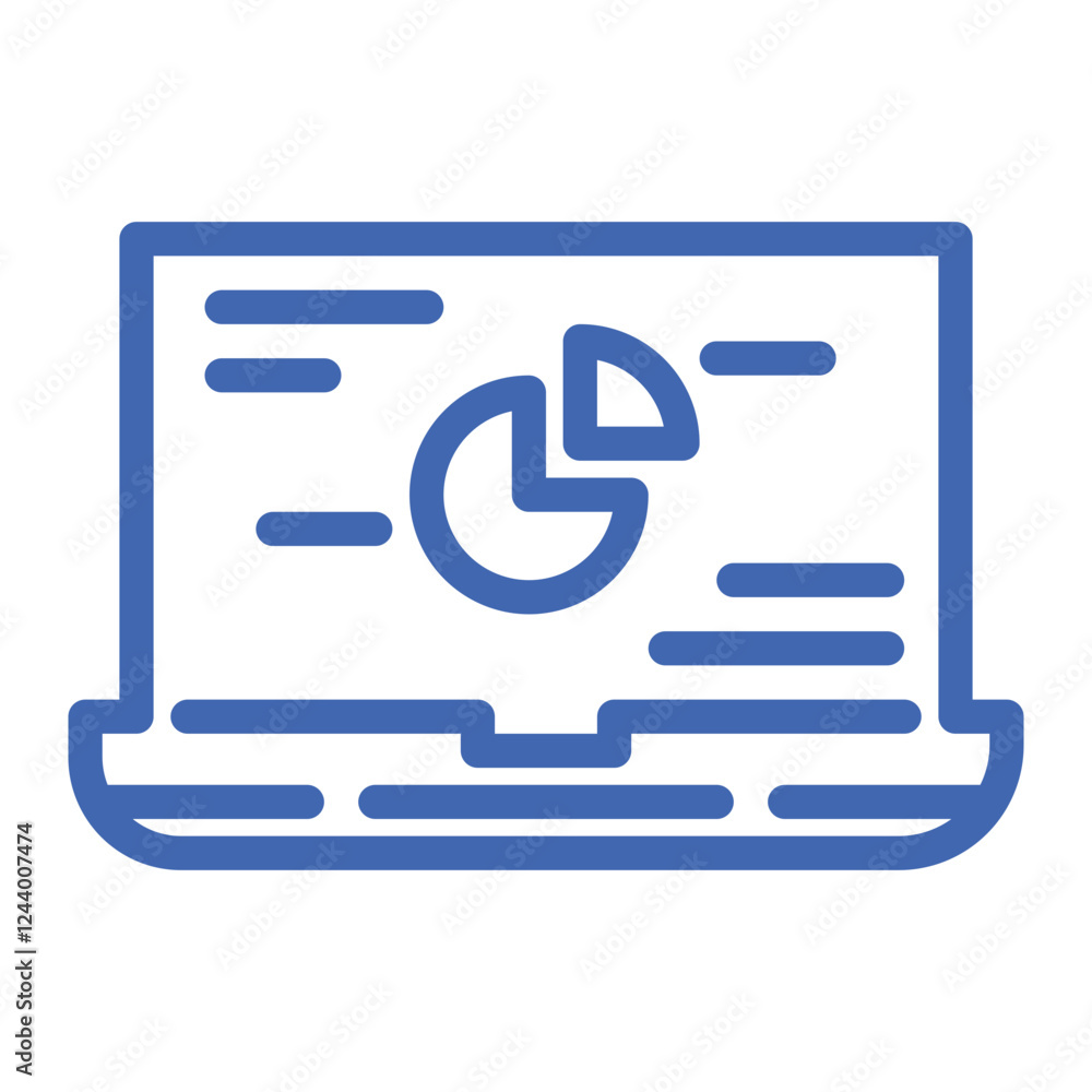 presentation laptop_1 color icon presentation laptop_1 color icon