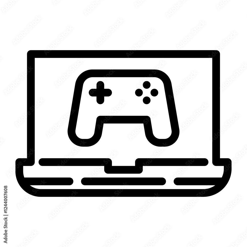gaming laptops line icon gaming laptops line icon