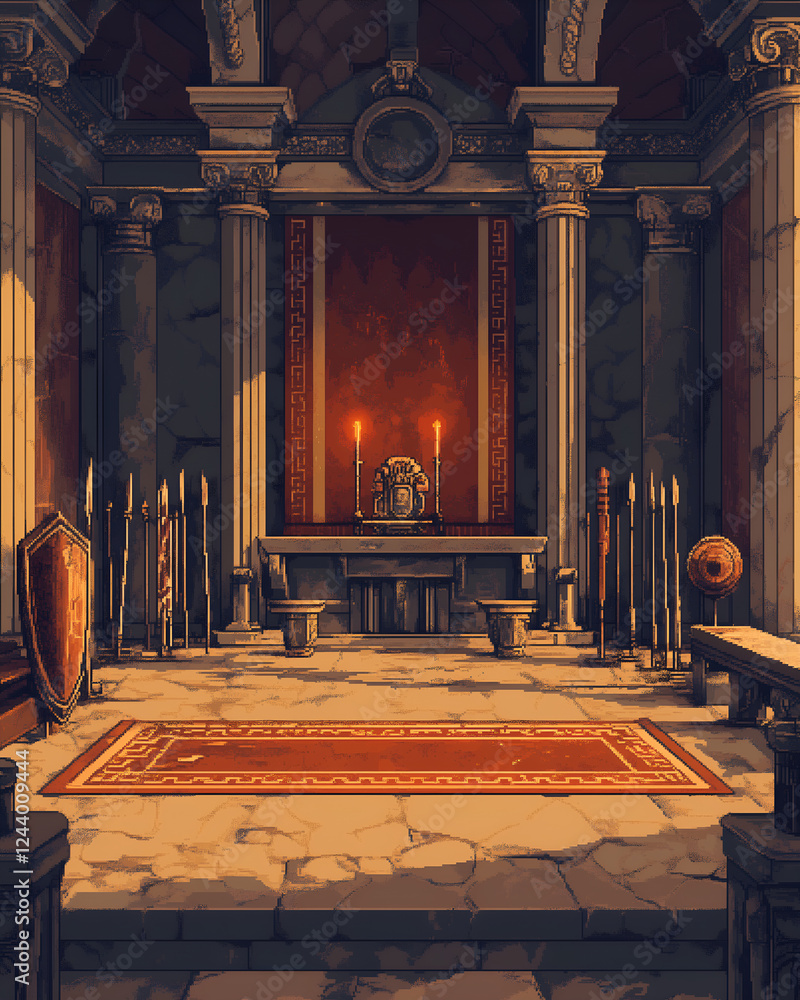 Fototapeta premium Ancient Roman Gladiator Preparation Chamber