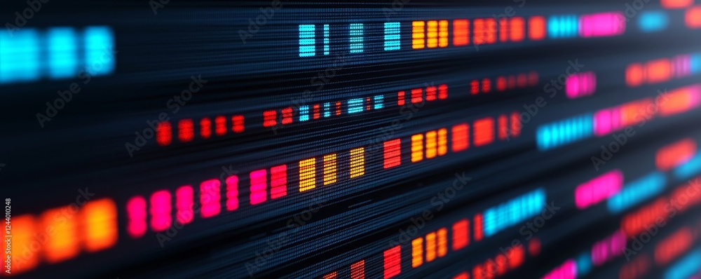 An abstract digital representation featuring colorful data lines, suggesting information flow and modern technology. An abstract digital representation featuring colorful data lines, suggesting information flow and modern technology.