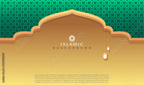 Green islamic background