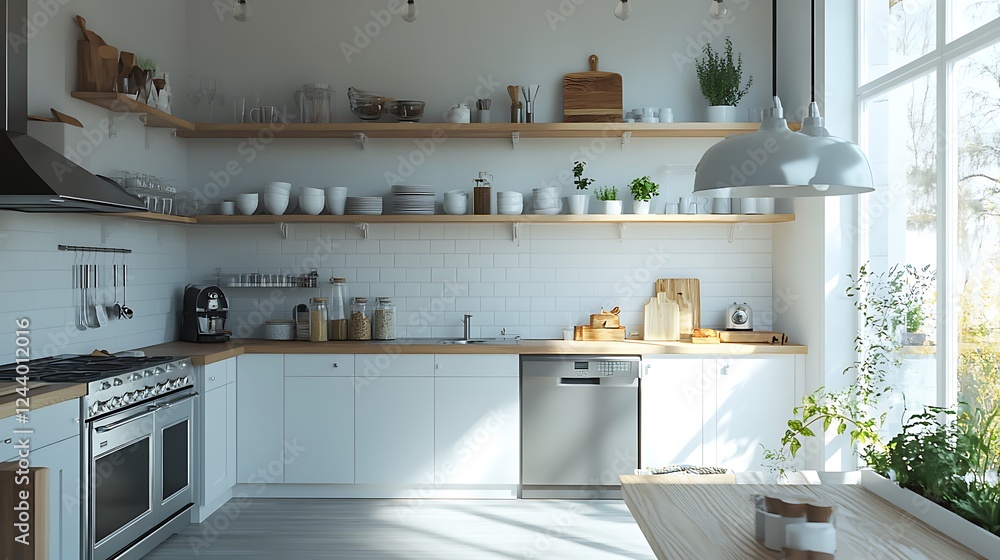 Modern Minimalist Kitchen Design With Wooden Accents Modern Minimalist Kitchen Design With Wooden Accents