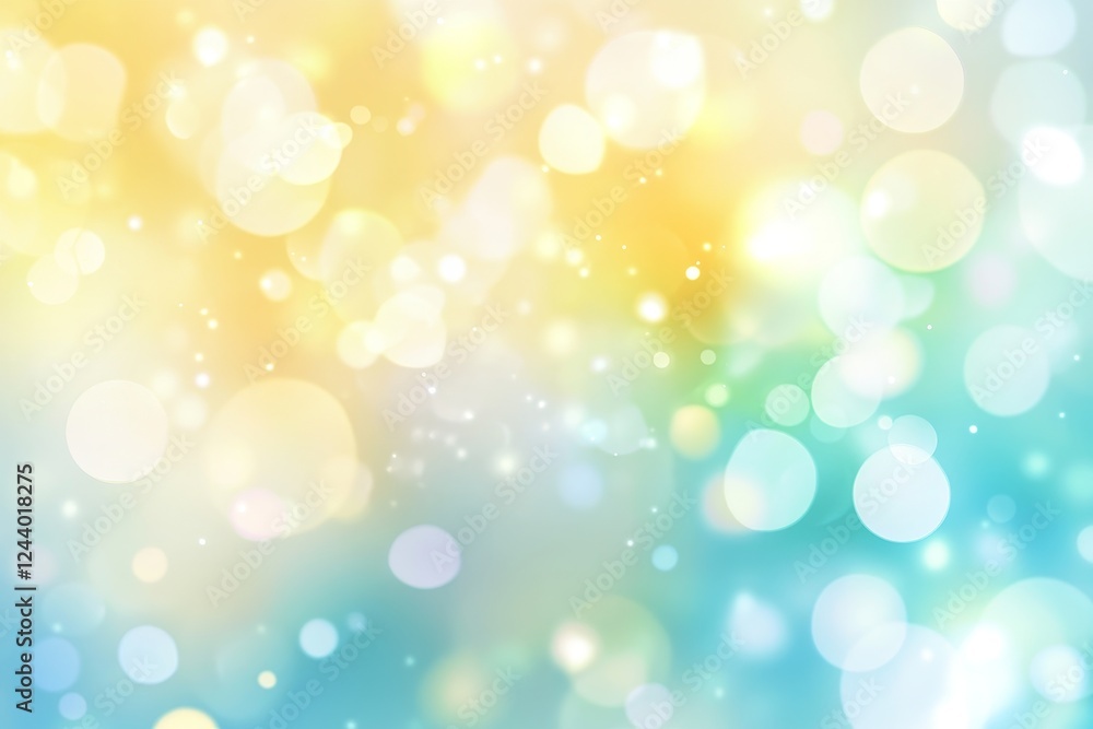 Abstract bokeh, yellow-blue gradient, light sparkles, background, website design Abstract bokeh, yellow-blue gradient, light sparkles, background, website design
