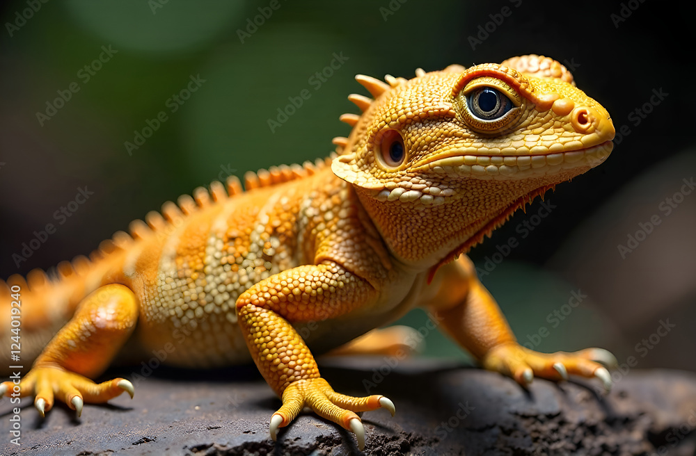 Close-up portrait of a lizard on a blurred background, shallow depth of field, selective focus. Close-up portrait of a lizard on a blurred background, shallow depth of field, selective focus.