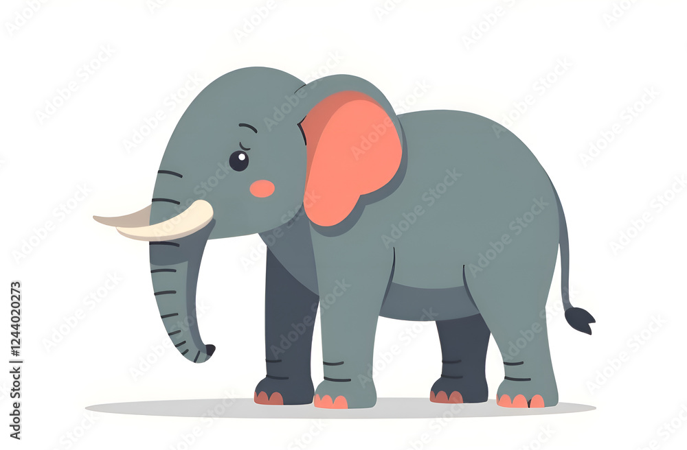 Obraz premium funny elephant cartoon