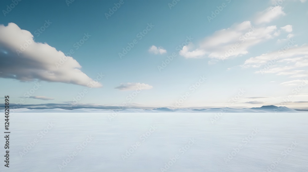 Fototapeta premium Peaceful Cloudy Sky Background with Ample Copy Space for Text or Logo Placement
