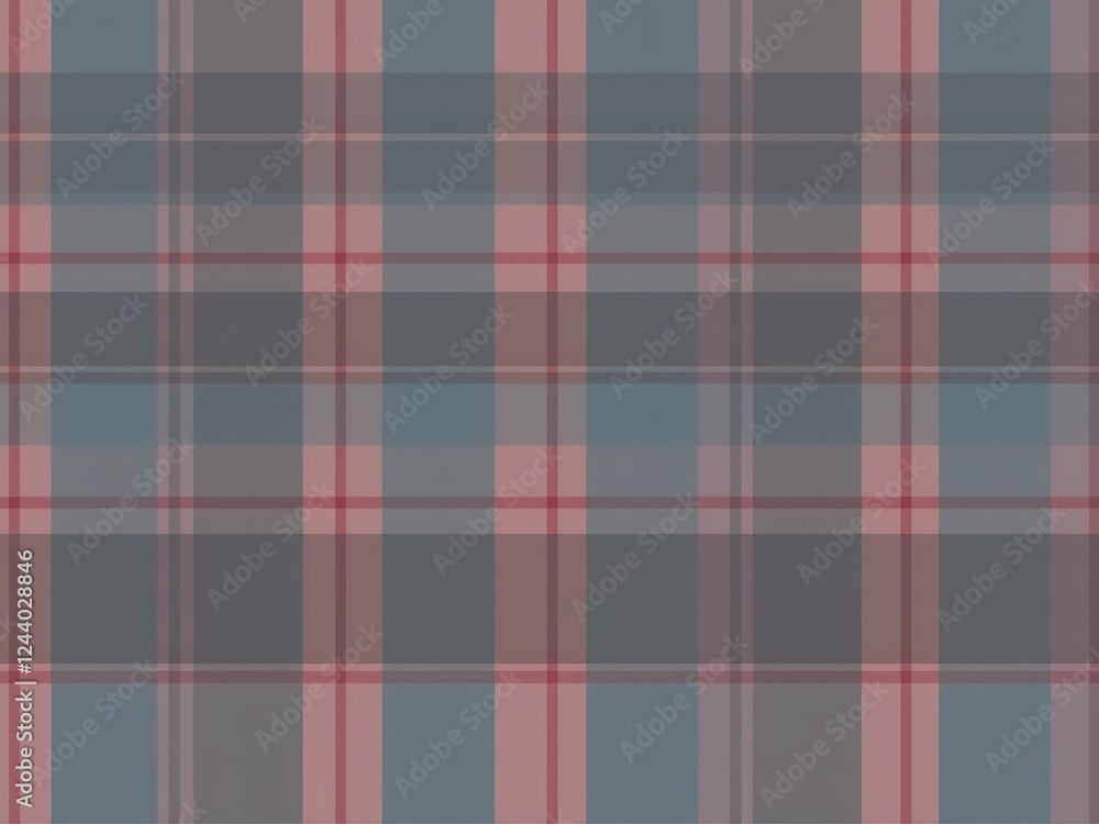 Fototapeta premium Buffalo Check Plaid Pattern in Muted Patriotic Colors