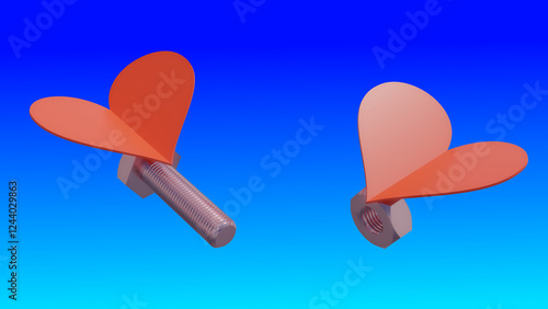Bolt Nut Hearts
