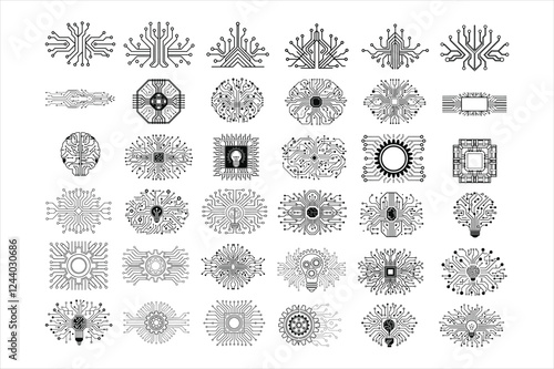 Abstract Futuristic Technology Circuit Board Background – Vector Innovation
