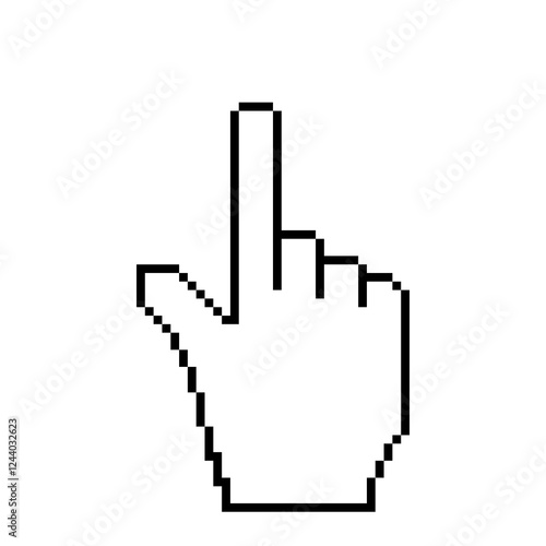 Hand Cursor Pixel Art