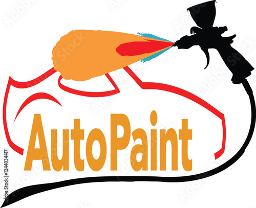 car painting logo design vector
