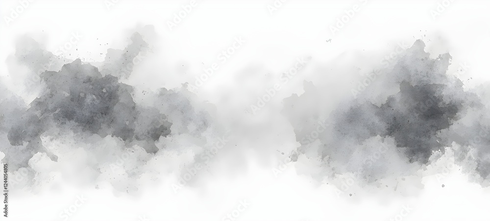 Abstract watercolor design featuring a soft blend of gray tones, creating a calm and serene mood perfect for backgrounds or artistic projects. Abstract watercolor design featuring a soft blend of gray tones, creating a calm and serene mood perfect for backgrounds or artistic projects.